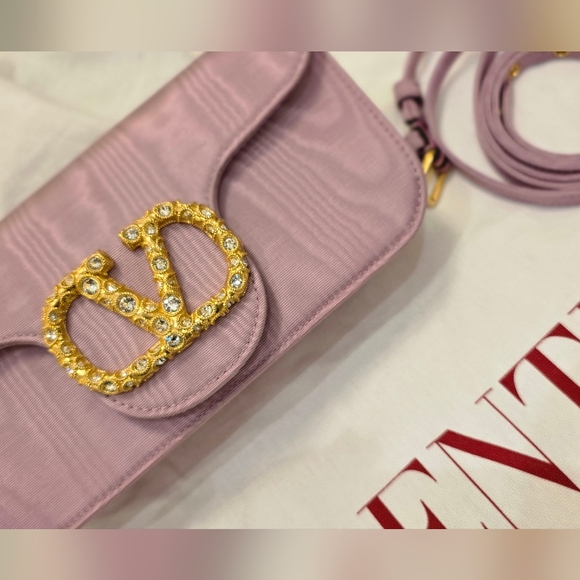 Valentino Garavani Purple Clutch with Gold Details - Picture 2 of 13
